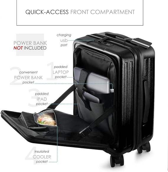 22 Inch Carry on Luggage Durable, Lightweight, and Secure