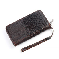 Dompet Genggam Kulit Asli Pria, Dompet Selempang Kapasitas Besar