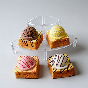 Modelo de Comida Realista de Helado de Waffle Falso para Menús de Restaurantes, Estudios Fotográficos, Exhibición en Mostradores de Cocina y Atrezzo para Cine - Product Image 1