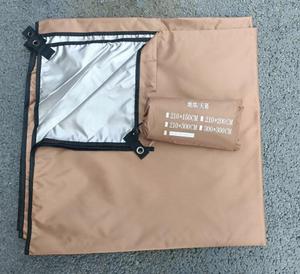 <span class=keywords><strong>Tapis</strong></span> <span class=keywords><strong>de</strong></span> pique-nique portable en Oxford recyclé, imperméable, ultra-léger, personnalisé, avec revêtement argenté, 300x290CM - Product Image 5