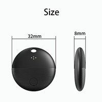 Traceur intelligent sans fil pour Google Find My, anti-perte, étanche, localisateur GPS pour clés, portefeuilles, sacs à dos, valises Android