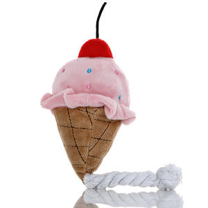 Yeni gıda köpek kek oyuncaklar dondurma vokal pet köpek oyuncak toptan - Product Image 5