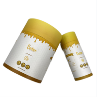 Boîte en papier carton, design personnalisé de luxe, pour thé, café, miel, emballage tube en carton