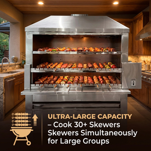 <span class=keywords><strong>Barbecue</strong></span> Rotisserie Extérieur Grande Taille en Acier Inoxydable <span class=keywords><strong>avec</strong></span> Système de Rotation Automatique - Product Image 2