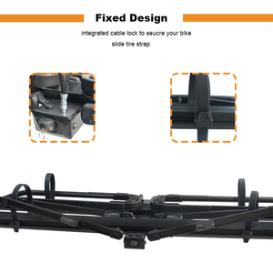 Factory ODM portapacchi posteriori esterni <span class=keywords><strong>portabici</strong></span> traino portabiciclette <span class=keywords><strong>per</strong></span> Auto con lucchetto 2 bici, fino a 27kg ciascuna - Product Image 5