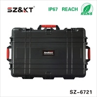 Valise trolley en ABS rigide de fabrication chinoise, étanche IP67, antichoc, anti-poussière, pour le stockage et la protection d'équipements audio DJ avec mousse personnalisée