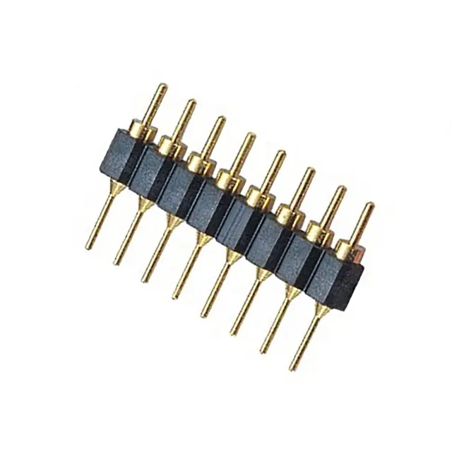 Male Female 2.54mm Pitch machined Pin Header straight solder 2.54mm Round Pin IC Socket single row female round pin header 2.54
