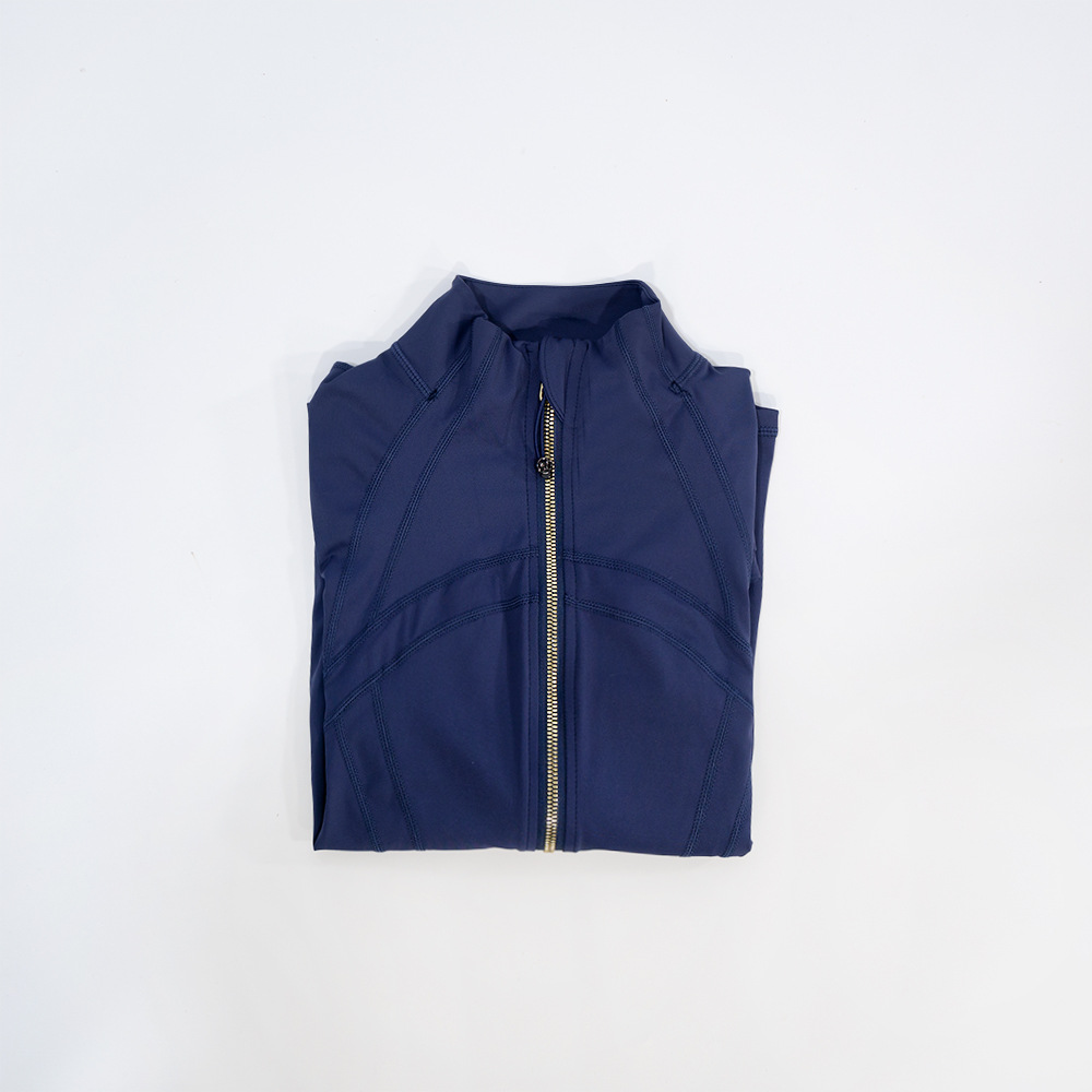 Cremallera dorada azul marino