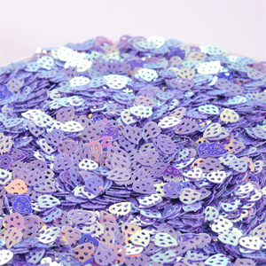 Luce dorata fragola Nail Art decalcomanie paillettes cangianti PVC patch fai da te custodia per cellulare bellezza e riempimento elegante - Product Image 3