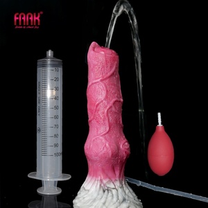 FAAK Hot Selling Ejaculating Dog Wolf Animal <b>Dildo</b> for Women Beginner Sex Toy - Product Image 1