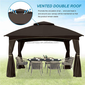 Carpa para Fiestas ABCCANOPY, Gazebo con Techo de Lona Resistente y Estructura Metálica, Muebles de Jardín, Gazebos de Madera - Product Image 4