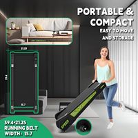 Tapis de marche compact et portable sous le bureau, capacité 300 lbs, tapis de course électrique avec écran LED, machine de fitness peu encombrante, petit équipement de gym à domicile