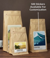 Funda de Cartón Impresa Personalizada con Adhesivo, Envoltura Exterior Reciclable para Caja de Café