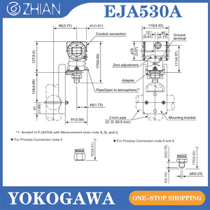 EJA530A เกจวัดแบบติดตั้ง 4 ถึง 20 มิลลิแอมป์ ผลิตภัณฑ์คุณภาพสูง - Product Image 6