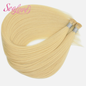 Cheveux naturels de bonne qualité, couleur naturelle, cuticules alignées, <span class=keywords><strong>micro</strong></span>-liaisons, cheveux humains, kératine, pointes en I, pour femmes - Product Image 6