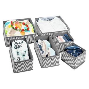 Clothes Organizers <b>Drawer</b> Dividers Set of 6 <b>Wardrobe</b> Storage Organizer Underwear <b>Drawer</b> Organiser - Product Image 1