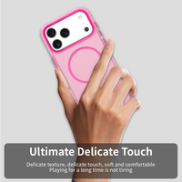 Casing Ponsel Warna Permen dengan Magnetik Mewah Transparan Tahan Guncangan untuk iPhone 17 Pro Max 17 Air 17 Case