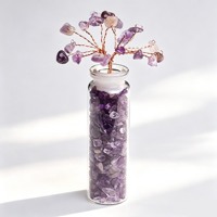 Arbre de cristal naturel en quartz de guérison, pierre originale, sept chakras, pierres précieuses porte-bonheur, décoration en gravier, vente en gros