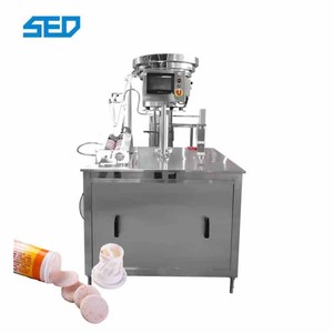เครื่องบรรจุเม็ดวิตามินซีแบบกึ่งอัตโนมัติ ความจุสูง สำหรับบรรจุในขวดและหลอด พร้อมนับจำนวน บรรจุ แพ็ค และปิดผนึก สำหรับอาหารและเครื่องดื่ม - Product Image 1