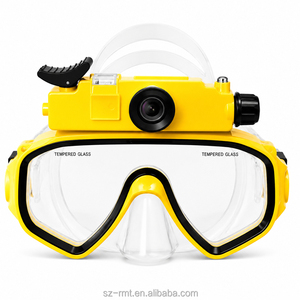 <span class=keywords><strong>Masque</strong></span> de plongée professionnel avec support pour caméra d'<span class=keywords><strong>action</strong></span>, verre trempé anti-fuite, lunettes de plongée pour sports sous-marins - Product Image 4