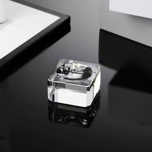 K9 Crystal for Base Square Transparent Display Stand Business Gift Grinding Technique Stock Wholesale Manufacturer - Product Image 1