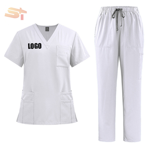 Divisa Ospedaliera in Cotone e Poliestere Sike, Set Medico Infermieristico con Maglia a Maniche Corte e Pantaloni - Product Image 6