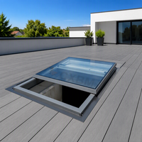 Fenêtre de toit coulissante automatique verticale en alliage d'aluminium étanche à haute étanchéité avec verre rétractable