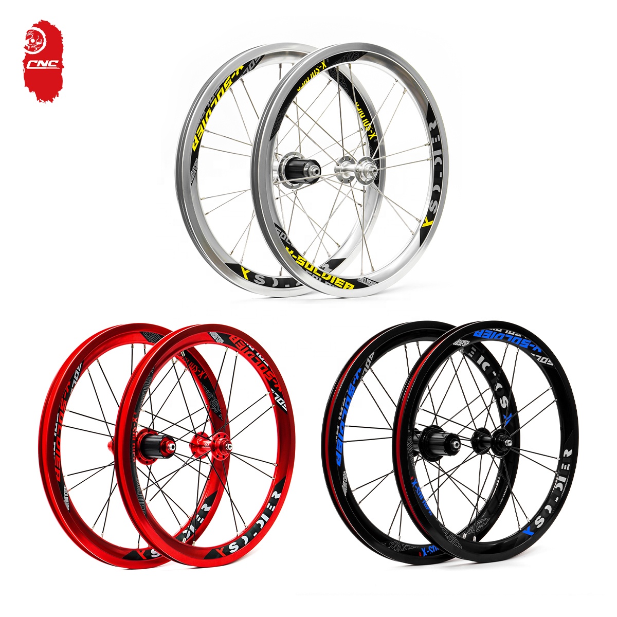 Bán Nóng Durable Wheelset Gấp Xe Đạp Xe Đạp Kín Mang Hub V Phanh Bánh Xe Đặt Bánh Xe 349, Xe Đạp Bánh Xe Thiết Lập, Phụ Tùng Xe Đạp