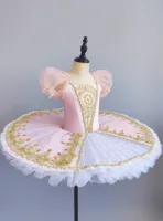 Tutus de ballet princesse en cristal pour filles, rose, les moins chers, tutu classique style pancake