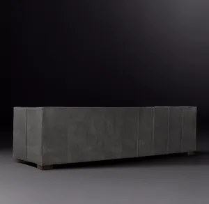 Juego de Muebles de Sala de Estar de Diseño Moderno Italiano en Cuero, Venta al Por Mayor, Diseños de Lujo - Product Image 3