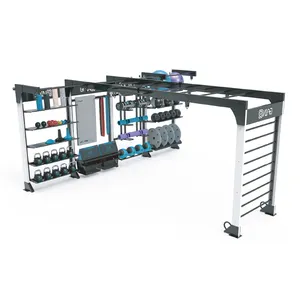 Rack de armazenamento para equipamentos de ginástica profissional multifuncional LIVEPRO