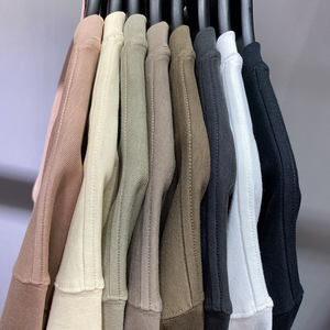 เสื้อยืดแขนสั้นผู้ชายคุณภาพสูงแบบสั่งทำพิเศษ 305 กรัม สีเอิร์ธโทน ทรงโอเวอร์ไซส์ ผ้าคอตตอนหนา - Product Image 3