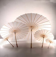 Parapluie de mariage en papier éthiopien personnalisé tout design logo Parapluie artisanal uni fait à la main avec manche en bois