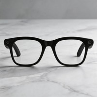 Lunettes Intelligentes V5.4 BT avec Caméra 12MP, Enregistrement Vidéo WiFi, Stockage 32 Go pour Diffusion en Direct TK et Audio