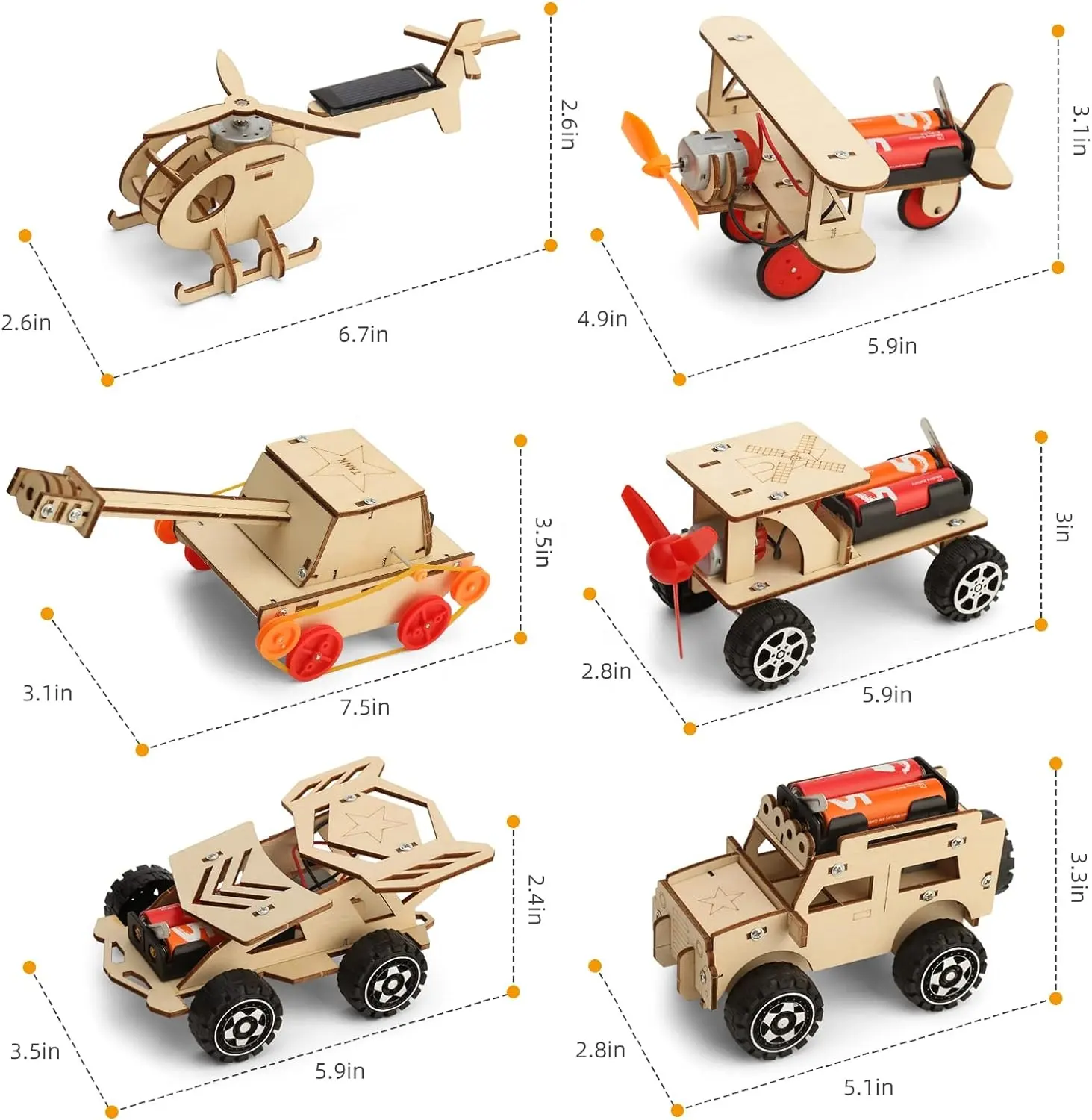 Wooden Car Model Kit for Boys to Build, DIY 3D Wood Puzzles Craft