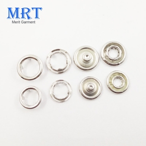 latón chaqueta cuatro partes <span class=keywords><strong>vaqueros</strong></span> de metal Botón de Primavera de Punta botón a <span class=keywords><strong>presión</strong></span> de metal para ropa - Product Image 2