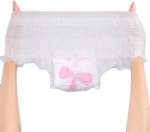 No Leaks girls Period Pants ultra-thin disposable cotton sanitary pad pants