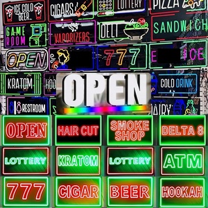 Insegna al Neon Personalizzata BOND con Scritta 'Good Vibes', Insegna LED al Neon DC12V, Design per Ristoranti - Product Image 2