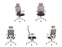 Nouvelle chaise de bureau ergonomique de qualité supérieure pour manager, chaise pivotante en maille pour PDG, chaise de direction avec accoudoirs réglables et appui-tête