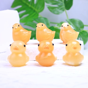 Calcite Orange Naturelle Petit Jaune Bébé Canards et Poussins Sculpture Artisanat Thème Animal Pierre de Cristal de Guérison Cadeaux pour Enfants - Product Image 6