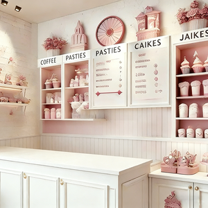 Sweet System Retro LED Light Acrylic Glass Cover Display Cabinet Simple Style White Open Storage <strong>Shelving</strong> Design - Product Image 3