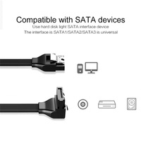 SATA-Kabel SATA3.0 Verlängerungskabel SATA 3.0 III 6Gbps 40/50/100cm Gerade Links-Winkel SATA 3 Kabel für HDD SSD 7-Pin SATA3 Kabel