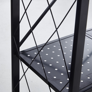 Nhà máy cung cấp trực tiếp kim loại gấp 3 lớp Chrome <span class=keywords><strong>Cube</strong></span> kệ lưu trữ có thể gập lại Rack với bánh xe di chuyển - Product Image 6