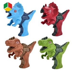 QS Toys Boy Schieß spiel Sommers pielzeug Triceratops Dinosaurier Wasser pistole Dino Kid Mini Plastiks pray Wasser pistole mit leichtem Ton - Product Image 6