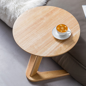 Modern <b>Round</b> Solid Wood Coffee <b>Table</b> For Living Room <b>Small</b> Apartment <b>Side</b> <b>Table</b> - Product Image 2