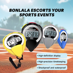 Tốt nhất bán Chất lượng cao tùy chỉnh thể thao Marathon đua Đồng hồ bấm giờ nhựa cầm tay Bộ nhớ kỹ thuật số Chronometer Logo điện tử - Product Image 3
