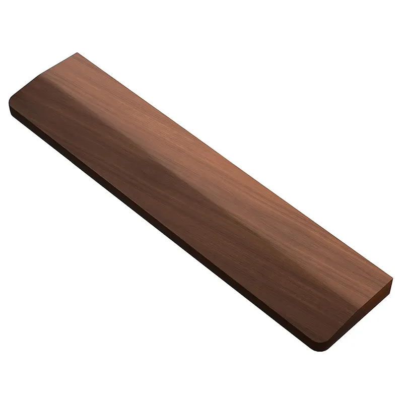 Black Walnut Wood Long Ergonomic Custom Keyboard Wrist Rest Pad Keyboard Wooden Palm Rest