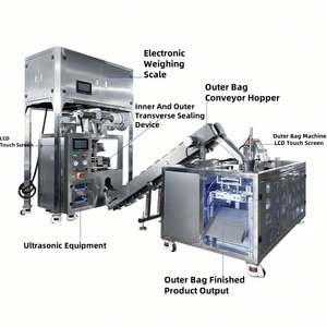 Sac intérieur triangle à ultrasons Machine d'emballage de sac extérieur préfabriqué Sachet d'épices de fruits secs Emballage de chips de légumes - Product Image 3