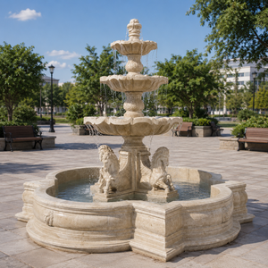 Fuente de Jardín de Arenisca para Exteriores con Figuras Clásicas y Fuente de Agua para Plaza - Product Image 5