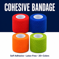 Bandage sportif auto-adhésif non tissé, hautement élastique, respirant, pour le soutien des poignets, des genoux, des chevilles et des articulations, et les premiers secours